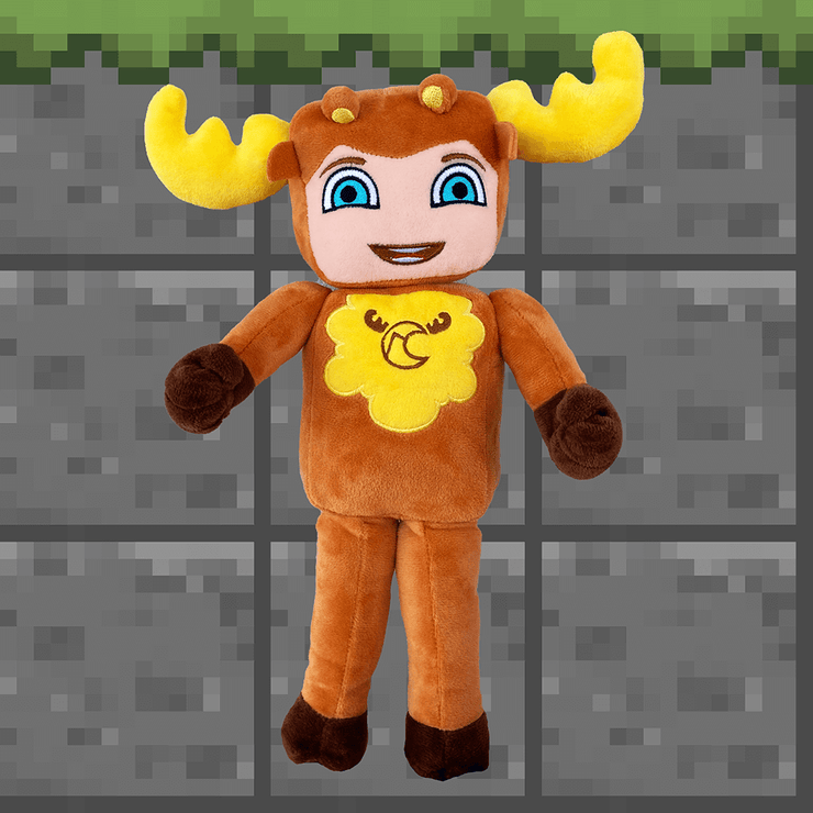 Moosecraft 100 DAYS MOOSE Winter Plushy Stuffed Animal In 2 Styles
